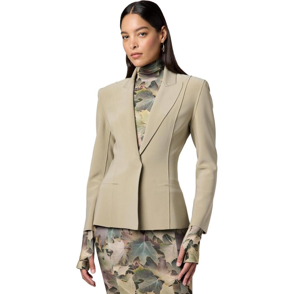 imageNorma Kamali womens Single Breasted Boy Fit JacketElm