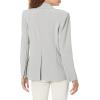 Norma Kamali Women’s Classic Single Breasted Jacket(Light Heather Grey)