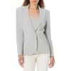 Norma Kamali Women’s Classic Single Breasted Jacket(Light Heather Grey)