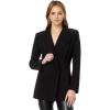 Norma Kamali womens Classic Double Breasted Jacket(Black)