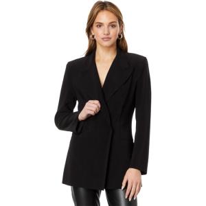 Norma Kamali womens Classic Double Breasted Jacket(Black)
