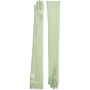 Norma Kamali womens Long Gloves(Vintage Green)
