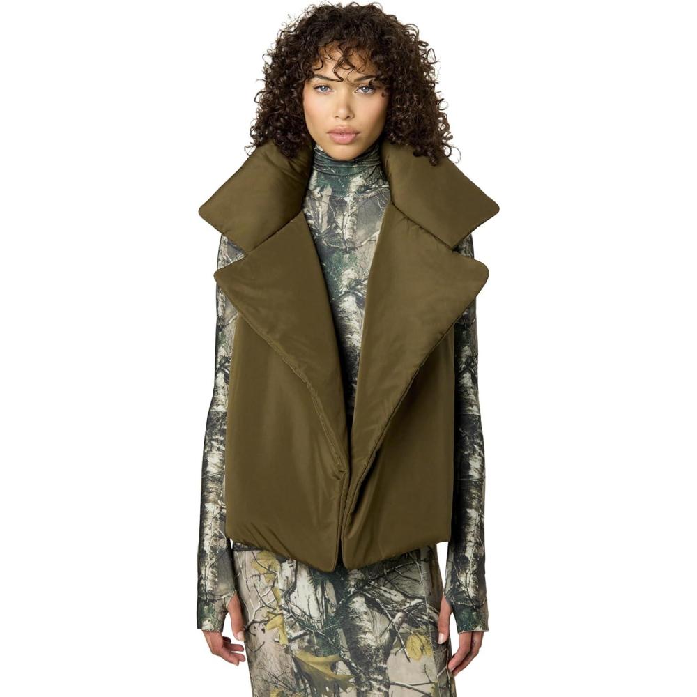 imageNORMA KAMALI Womens Sleeveless Sleeping Bag Vest BARK