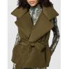 NORMA KAMALI Women’s Sleeveless Sleeping Bag Vest, BARK