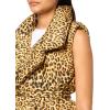 Norma Kamali Women’s Spliced Reversible Sleeveless Sleeping Bag Vest(Cheetah Patch)