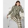 Norma Kamali womens Easy Fit Single Breasted Jacket W/Patch Pocket(Bark Box Plaid)