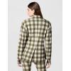 Norma Kamali womens Easy Fit Single Breasted Jacket W/Patch Pocket(Bark Box Plaid)