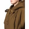Norma Kamali womens Hooded Sleeping Bag Coat to Knee(Bark)