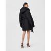 Norma Kamali womens Hooded Sleeping Bag Coat to Knee(Black)