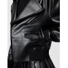 Norma Kamali womens Mini Moto Jacket(Black)