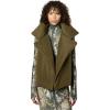 NORMA KAMALI Women’s Sleeveless Sleeping Bag Vest, BARK