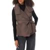 Norma Kamali Women’s Sleeveless Sleeping Bag Vest(Chocolate)