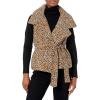 Norma Kamali Women’s Spliced Reversible Sleeveless Sleeping Bag Vest(Bb Leopard)