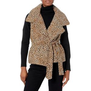 Norma Kamali Women’s Spliced Reversible Sleeveless Sleeping Bag Vest(Bb Leopard)