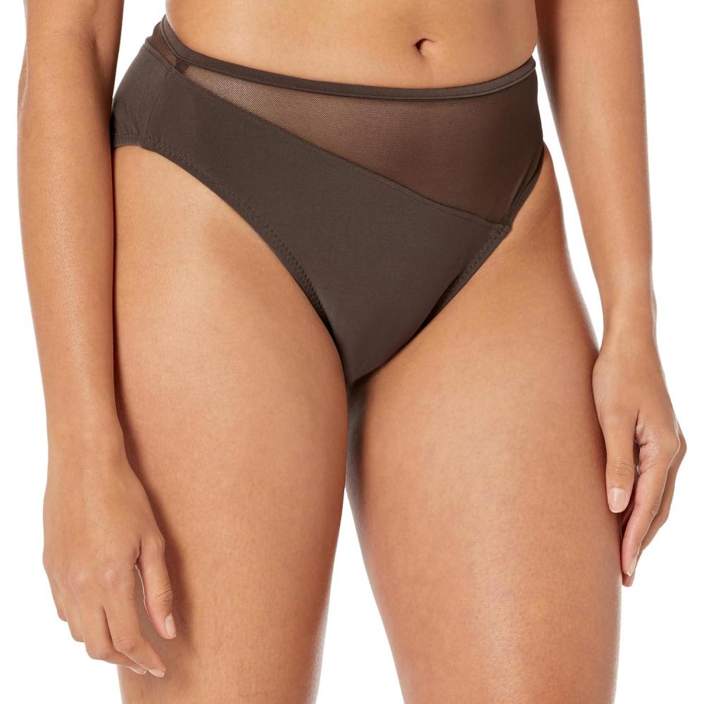 imageNorma Kamali Womens Snake Mesh Bikini BottomsChocolateChocolate