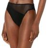 Norma Kamali Women’s Snake Mesh Bikini Bottoms(Black)