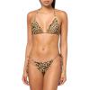 Norma Kamali womens String Bra/String Bottom(Cheetah Patch)