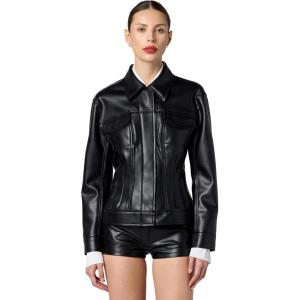 Norma Kamali Women’s Jeans Jacket(Black)