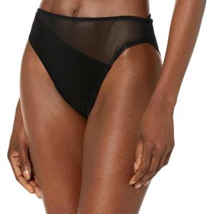 Norma Kamali Women’s Snake Mesh Bikini Bottoms(Black)
