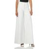 Norma Kamali Women’s Elephant Faux Leather Jeans(Snow White)