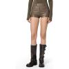 Norma Kamali Women’s High Waist Faux Leather Shorts(Bark)