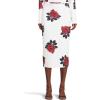 Norma Kamali Womens Straight Skirt to Midcalf(Red Rose)