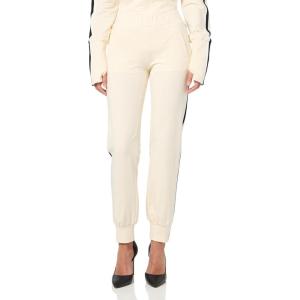 Norma Kamali Women’s Side Stripe Jog Pant(Cream)