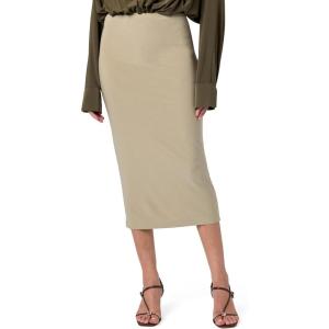 Norma Kamali Womens Straight Skirt to Midcalf(Elm)