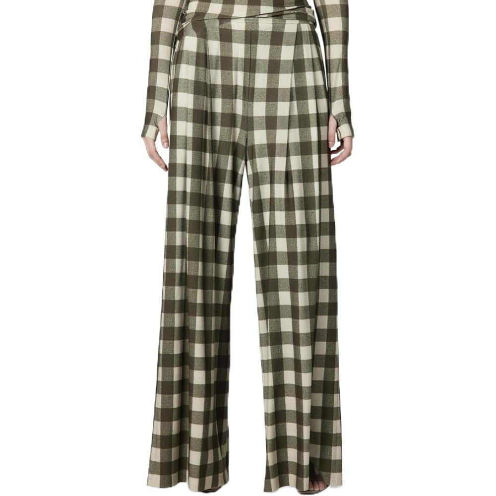 imageNorma Kamali Mens Mens Pleat PantBark Box Plaid