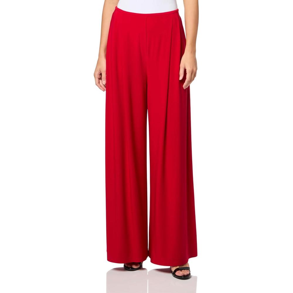 imageNorma Kamali Mens Mens Pleat PantTiger Red