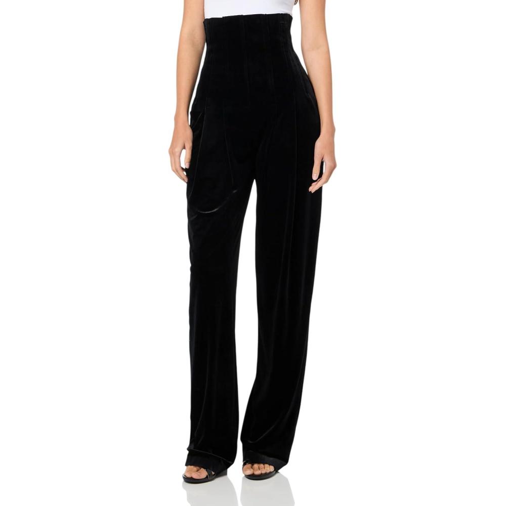 imageNorma Kamali Womens High Waist Tailored Pleat PantBlack