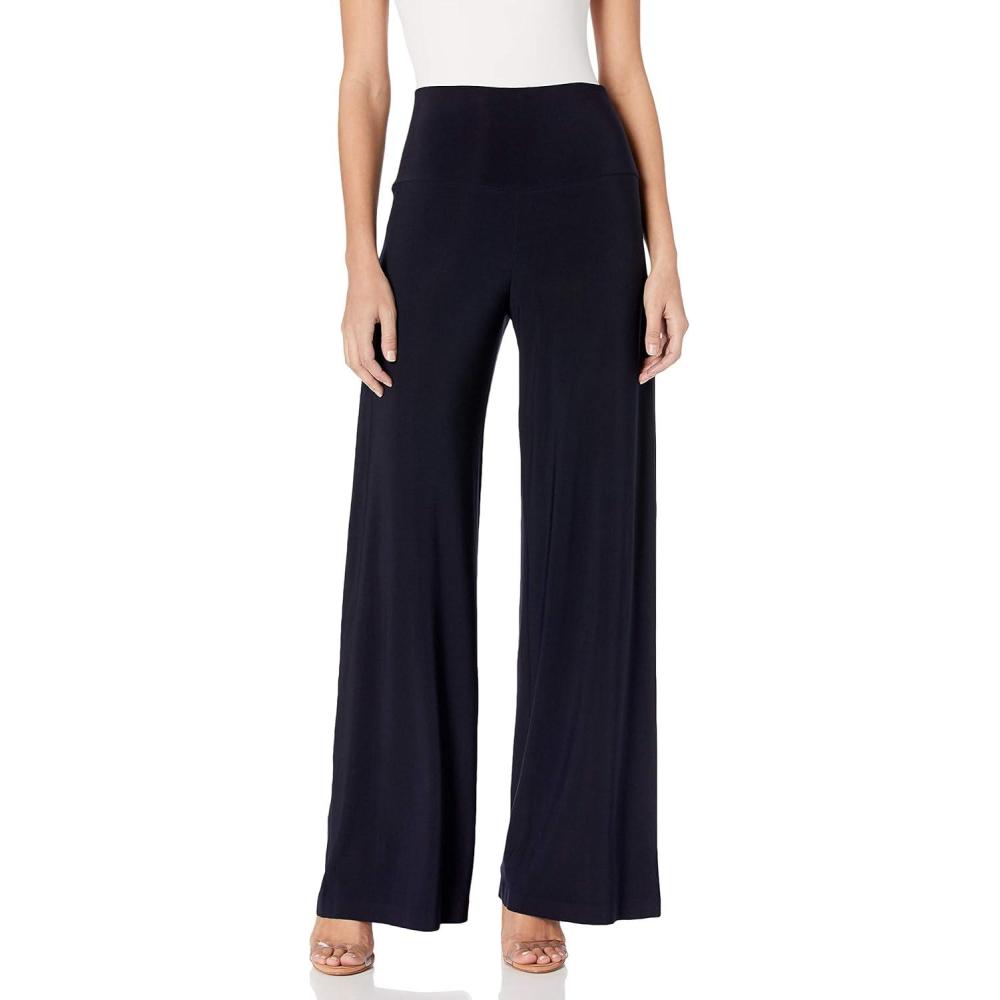 imageNorma Kamali Womens Straight Leg Business Casual PantsMidnight