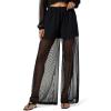 Norma Kamali Women’s Boyfriend Elephant Sweatpant W/Mesh(Black)