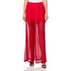 Norma Kamali Women’s Boyfriend Elephant Sweatpant W/Mesh(Tiger Red)