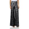 Norma Kamali Women’s Elephant Pant W/Waistband(Blk Stretch Lace/Wht)