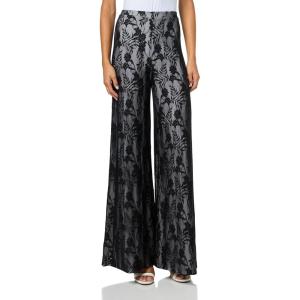 Norma Kamali Women’s Elephant Pant W/Waistband(Blk Stretch Lace/Wht)