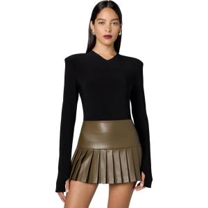 Norma Kamali Women’s Pleated Pickleball Skirt(Bark)