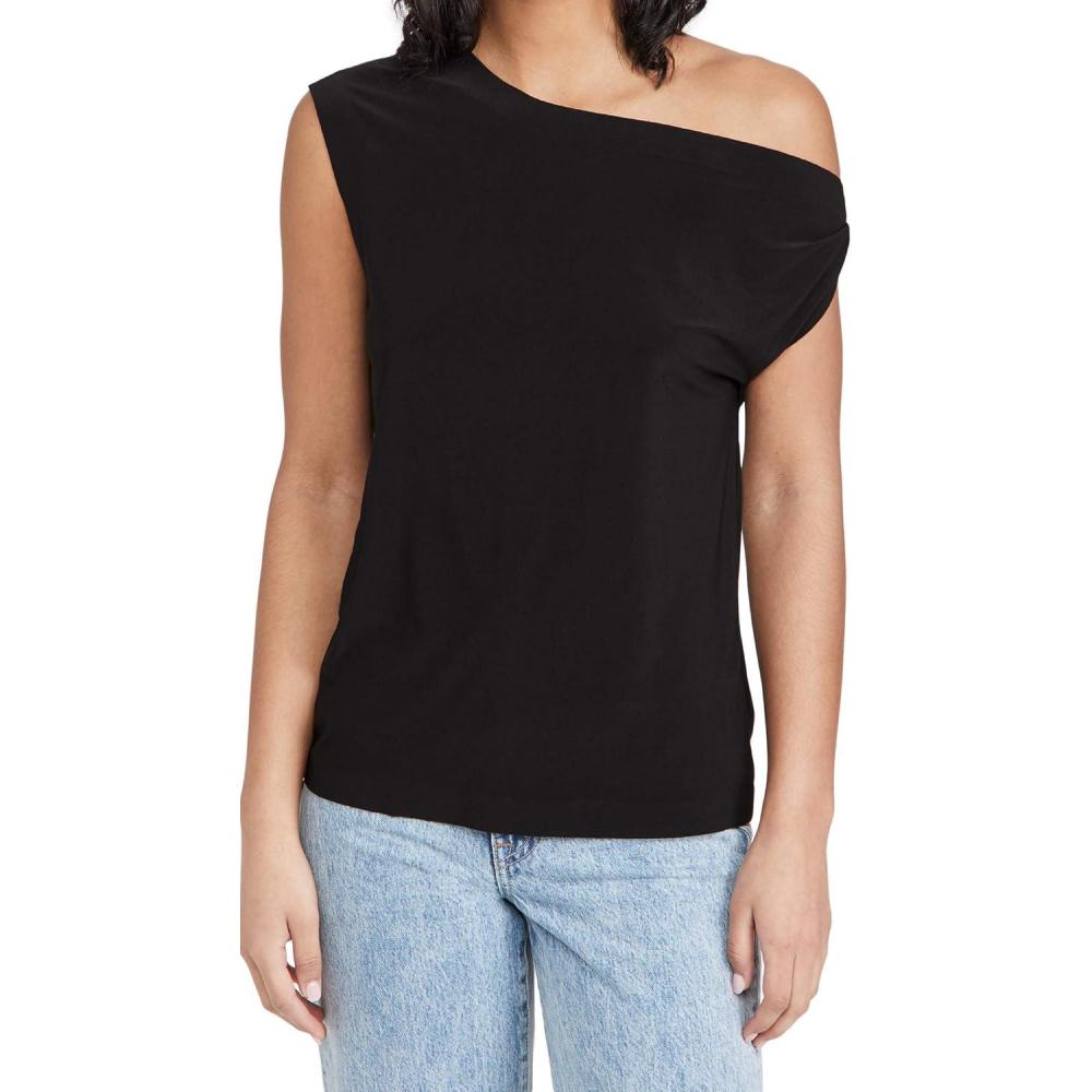 imageNorma Kamali Womens Drop Shoulder TopBlack