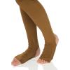 Norma Kamali womens Long Sleeve Slim Fit Turtle Catsuit W/Footie(Bronze)