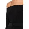 Norma Kamali womens Off Shoulder Catsuit(Black)