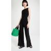 Norma Kamali womens Sleeveless X Straight Leg Jumpsuit(Black)