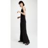 Norma Kamali womens Sleeveless X Straight Leg Jumpsuit(Black)