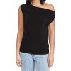 Norma Kamali Womens Drop Shoulder Top(Black)