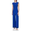 Norma Kamali Women’s Sleeveless Jumpsuit(Electric Blue)