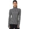 Norma Kamali Women’s Slim Fit Long Sleeve Turtle Top(Large Houndstooth)