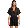 Norma Kamali womens Geralyn Short Sleeve Jumpshort(Black)