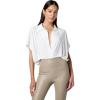 Norma Kamali womens Super Os Sleeveless Bf Nk Shirt Bodysuit(Snow White)
