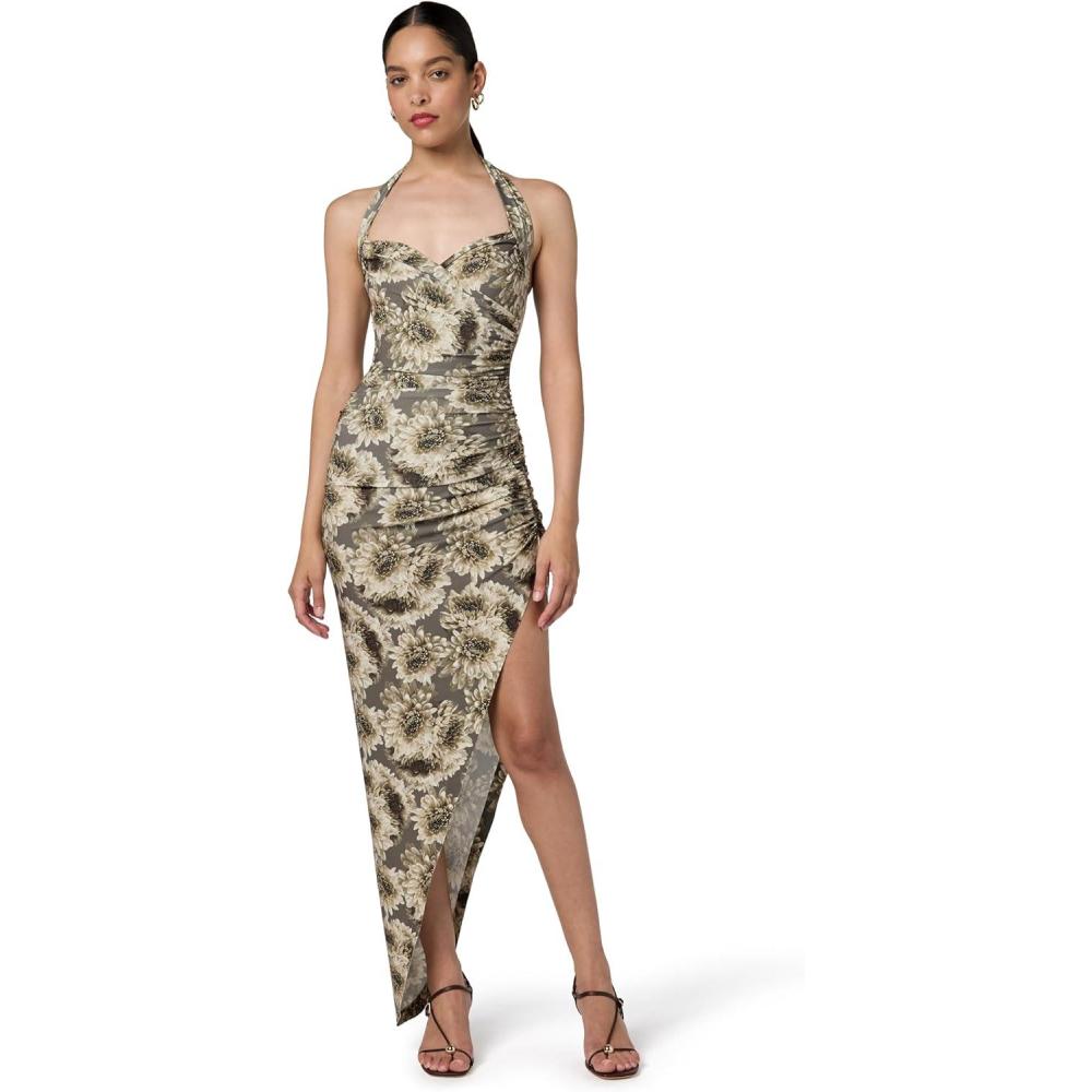 imageNorma Kamali Womens Cayla Side Drape GownFall Flowers