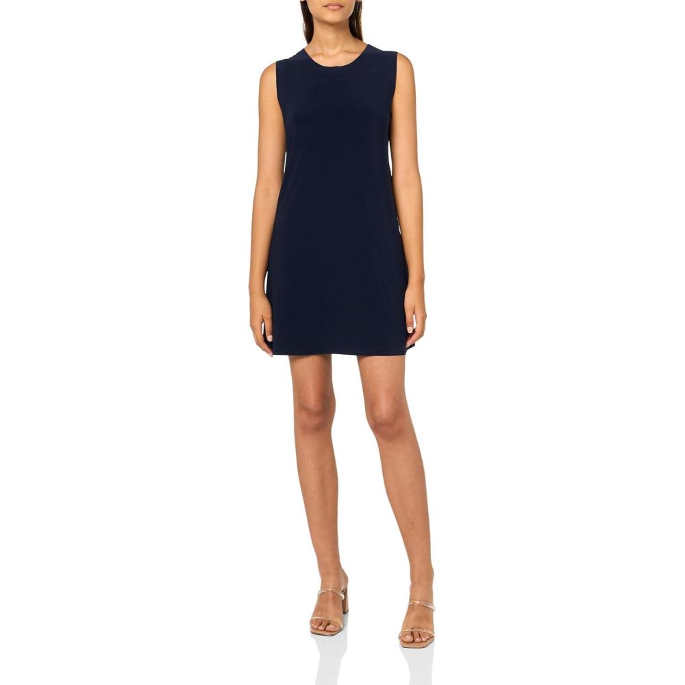 imageNorma Kamali Womens Sleeveless Swing Mini DressTrue Navy