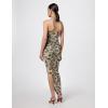 Norma Kamali Women’s Cayla Side Drape Gown(Fall Flowers)